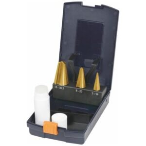 Bộ mũi khoan côn và khoan ống chính xác HSS, phủ TiN, Đường kính cắt ⌀ DC: 3-30,5mm